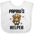 thumbnail image 3 of Inktastic Papaw Helper Grandson Boys Baby Bib, 3 of 4