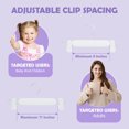 thumbnail image 7 of Lumikrypt 30Pack Plastic Pants Skirt Hangers with Clips, Shorts Hanger with 360 Rotating & Adjustable Clips, Non-Slip Pant Hanger for Kids, Baby, Children, Toddler, Women, 7 of 7