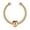Rose Gold, variant on Stainless Steel Fake Clip Lip Ring 20G Spike Labret Lip Piercing C-Shaped Earring Cuff Faux Piercing Jewelry for Men Women