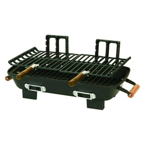 Marsh Allen 30052 Cast Iron Hibachi 10 by 18-Inch Charcoal Grill