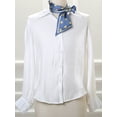 thumbnail image 4 of Bufanda delgada para mujer INSPIRE CHIC, pa?uelos de twill, pa?uelo de cuello de doble cara azul, 4 of 4