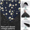 thumbnail image 3 of Darkblue Daisy Flower Yellow Centers Pattern Kitchen Rugs Sets Of 3,Kitchen Runner Rugs Non Skid Washable,Decorative Kitchen Floor Mats for Kitchen,Sink,Laundry,17"x30"+ 17"x47" + 17"x59", 3 of 6