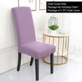 thumbnail image 2 of Unique Bargains Knit Spandex Seat Cover for Dining Chair Purple, 2 of 8