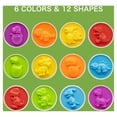 thumbnail image 5 of MOONTOY Easter Matching Eggs, Dinosaur Color Sorter Puzzle, Easter Basket Stuffers for Toddler 16+ Month, Easter Travel Game, Montessori Easter Gift, Fine Motor Skills Toys for for Kid Baby Boy Girl, 5 of 8