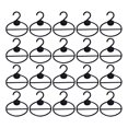 thumbnail image 2 of 20 Piezas Oval Bufanda Chal Accesorios Multi Uso Universal Ahorro de Espacio Estante Exhibición Durable para Cinturón Almacenamiento D Negro 13cm Macarena Mantón ovalado, 2 of 8