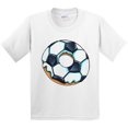 thumbnail image 3 of Inktastic Soccer Donut Youth T-Shirt, 3 of 5