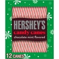 thumbnail image 2 of (2 pack) Hershey's Chocolate Mint Flavored Christmas Candy Canes, Box 5.28 oz, 12 Pieces, 2 of 10
