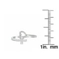 thumbnail image 5 of 1/20 Carat Natural Diamond Heart and Side Cross Purity Ring for Women in 925 Sterling Silver (H-I, I2-I3, 0.05 cttw) Engagement Wedding Promise Band Ring Size 8 by Lavari Jewelers, 5 of 5
