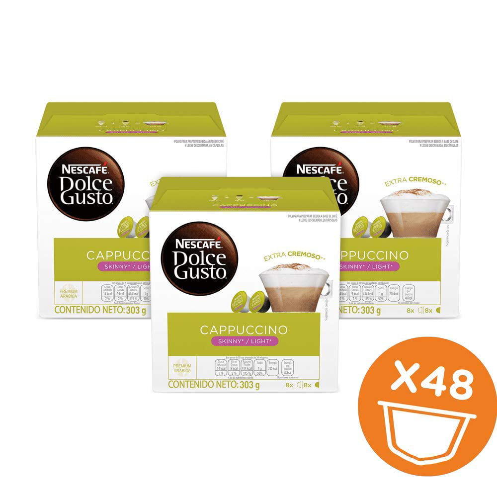 trimme glemme Samtykke Nescafe Dolce Gusto Cappuccino Skinny Light 16 Count (Pack of 3) -  Walmart.com
