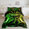 thumbnail image 5 of Erosebridal Teens Gamepads Bedding Twin Comforter Set,Green Yellow Down Comforter,Video Game Bedding Sets Twin with Comforter,Breathable Geometric Room Decor,Reversible,2-Piece, 5 of 8