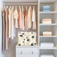 thumbnail image 4 of Yayeee Collapsible Storage Bin with Lid Fabric Closet Decorative Basket with Handles, Small Black Flowers, 4 of 7