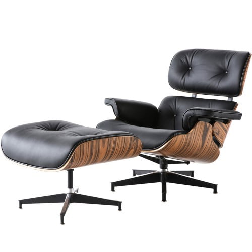Modern Design Chair Mid Century Style Lounge Sofa Classic Full Genuine Leather With Ottoman Best Goods For Living Room Study Office Com - Modern Leather Lounge Chair And Ottoman Modern Design Chair Mid Century Style Lounge Sofa Classic Full Genuine Leather With Ottoman Best Goods For Living Room Study Office Com - Modern Leather Lounge Chair And Ottoman