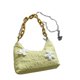 thumbnail image 2 of Bolso de hombro para mujer, bolso de cadena elegante y resistente al desgaste de alta capacidad para citas, compras diarias, tamaño libre, amarillo, 2 of 12