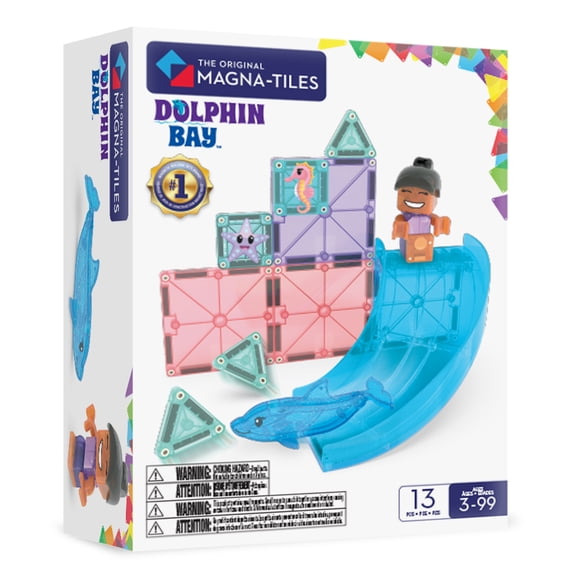 The Original MAGNA-TILES® Dolphin Bay 13-Piece Magnetic Construction Set