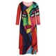 thumbnail image 4 of Vestido Irregular Vestido Estampado Vestido de Bolsilloel Invierno de Las Mujeres Tallas Grandes Casual Bolsillo Suelto Vestido Estampado Irregular Odeerbi ODB114649, 4 of 8