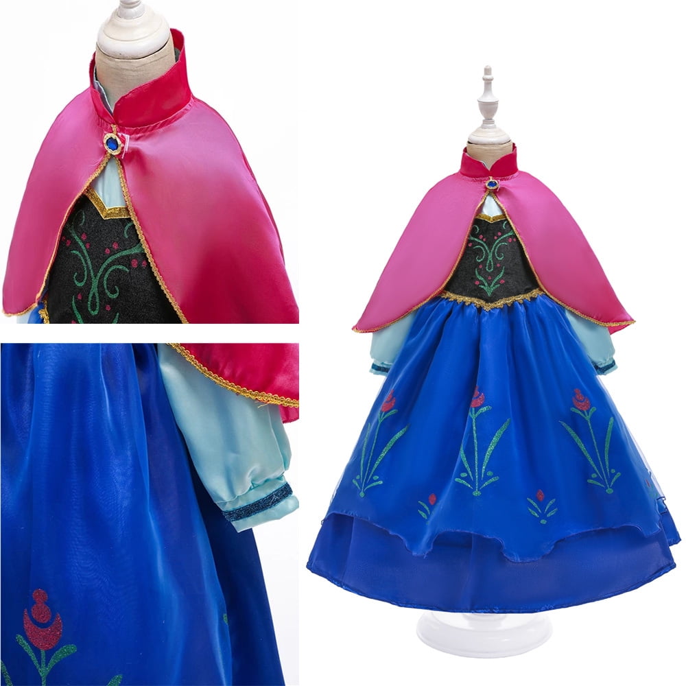 navy blue dress for baby girl Anna Winter cosplay dress