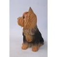 thumbnail image 2 of Hi-Line Gifts Sitting Yorkshire Terrier Outdoor Garden Statue - 9.25" - Black and Brown, 2 of 5