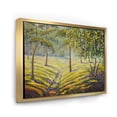 thumbnail image 3 of Designart 'Bushes and Pine Trees In The Forest II' Traditional Framed Canvas Wall Art Print, 3 of 5