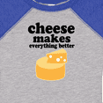 thumbnail image 4 of Inktastic Cheese Makes Everything Better Boys or Girls Baby Bodysuit, 4 of 5