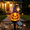 A1 Lantern, variant on Halloween Solar Skull Light Realistic Flickering Flame Torch Stake Light for Outdoor Garden Yard Decor
