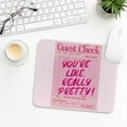 thumbnail image 2 of Pink Mouse Pad, Coquette Square Mouse Pads for Desk, You''re Like Really Pretty Girly Mouse Pad, Girly Desk Accessories, Pink Office Supplies and Accessories, 9×8 in, 2 of 6