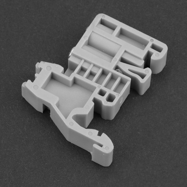 35 Mm DIN Rail Bloque Terminal Desarrupador Clips De Montaje Tornillo De Plástico Gris Tipo Fijo Para La Instalación Del Panel Eléctrico 50 Piezas