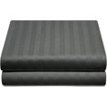 thumbnail image 6 of Fitted Sheet 1 Piece Only - 14" Inch Deep Pocket Full-XXL Size Sheets - 400 TC Egyptian Cotton Super Elastic Bottom Mattress Covers & Protectors - Deep Pocket Fitted Sheet - Dark Grey Stripe., 6 of 6