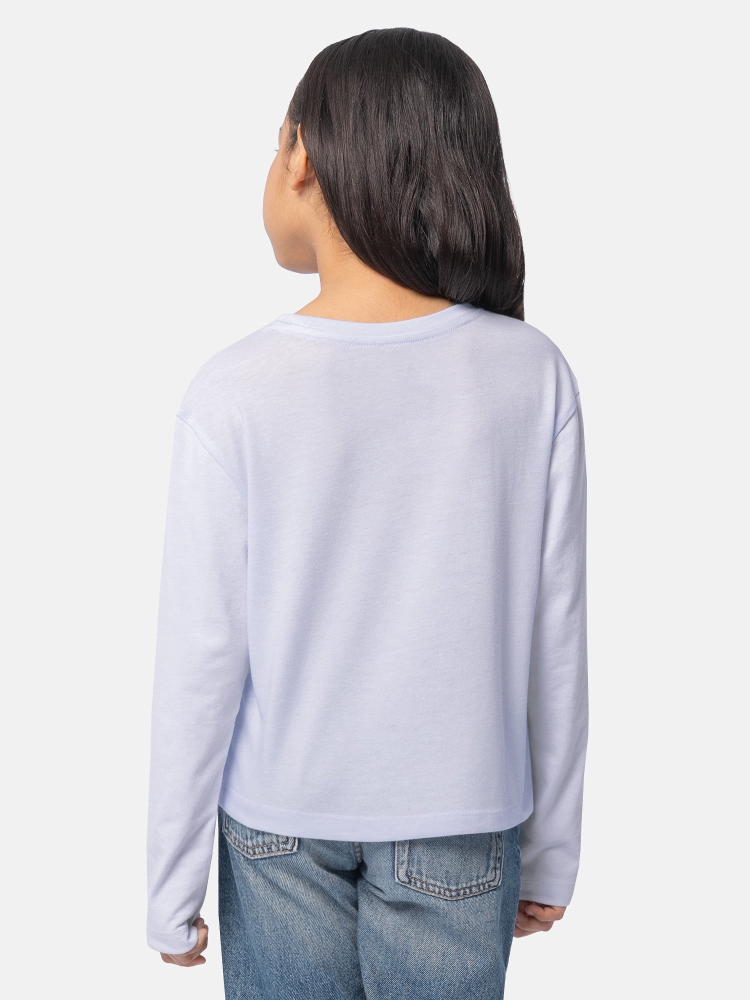 Ozark Trail Girl's Graphic Long Sleeve Tee, Sizes 4-18 & Plus