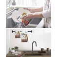 thumbnail image 5 of Spring Easter Bunny Kitchen Dish Towels for Drying Dishes Set of 3, Red Floral Botanical Easter Eggs Waffle Weave Microfiber Hand Tea Bathroom Towels Quick Dry & Absorbent Towel 12x12, 5 of 7