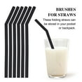 thumbnail image 4 of BESTYASH 16Pcs Portable Silicone Straws with Folding Design Black for Convenient Beverage Drinking, 4 of 6