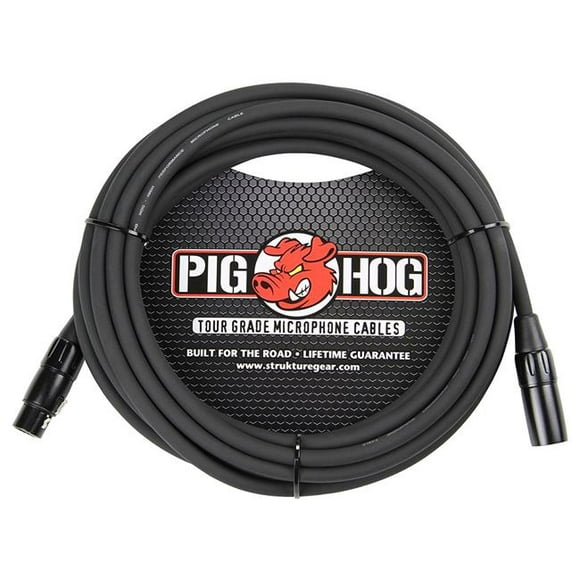 Porc Porcin 25 Ft. x 8 mm Porc Porcin Haute Performance XLR Câble Microphone
