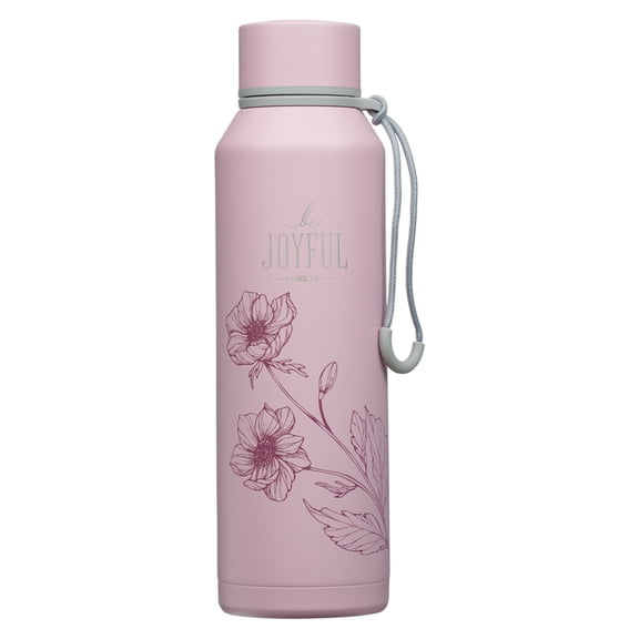 Christian Art Gifts Slim Inspirational Scripture Double-Wall Vacuum Sealed Stainless Steel Water Bottle for Women: Be Jo, (Hardcover)