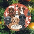 thumbnail image 6 of Ornament Xmas Lovely Dogs Double-Sided Printed 3" Ceramic Christmas Ornament Dog Family Christmas Christmas Tree Ceramic Ornament Decoration for Woman Friend Birthday, 6 of 8