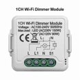 thumbnail image 2 of Tuya Wifi Smart Dimmer Switch Module 10A Support 2 Way Control 1 Gang, 2 of 5