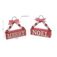 thumbnail image 4 of Hanging Beaded Sign (Merry/Noel) (Red) - Set of 12, 4 of 4