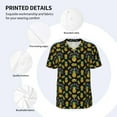 thumbnail image 5 of Fotbe Pineapple Baseball Jersey Shirt for Men and Women, Casual Short Sleeves Button Down T-Shirt-3X-Large, 5 of 9