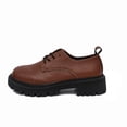 thumbnail image 6 of QQAMB Women's Lace-Up Chunky-Heeled Oxford Shoes Slip-On Chunky-Heeled Slip-Ons Anti-Slip Business Casual Dress Shoes for Office Work Loafers, 6 of 8