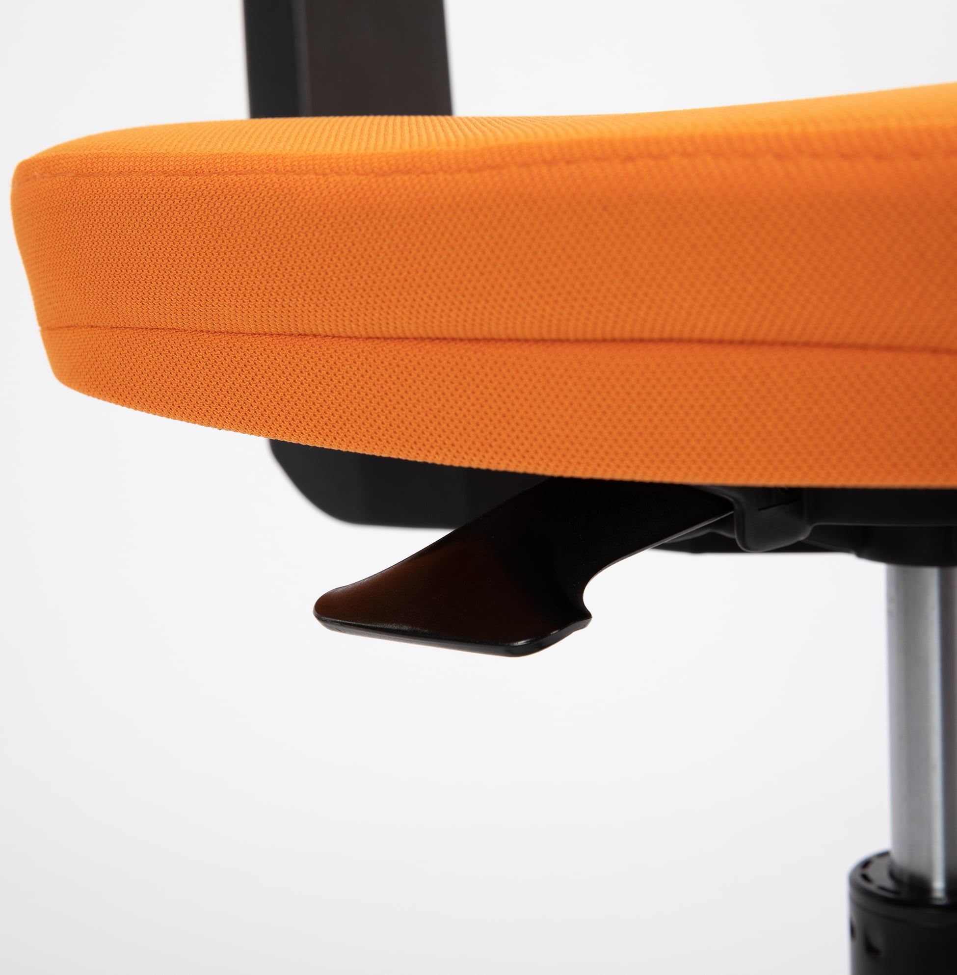 CONCETTA Mesh Office Desk Chair with Ergonomic Low-Back, Armless Design, Rolling Swivel Chair with Wheels, Orange