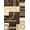 Brown, variant on Washable Abstract Circles Area Rug 8x10 - Non Slip Floor Carpet, Contemporary Soft Low Pile Accent for Indoor Living Dining Room, Turquoise