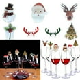 thumbnail image 3 of 10Pcs Christmas Cup Card Christmas Decorations Santa Hat Wine Glass Decoration, 3 of 7
