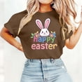 thumbnail image 3 of Camisetas de Manga Larga de las Mujeres Pascua Impreso Suelto Cuello Redondo Camiseta de Manga Corta, Camisetas de Manga Larga para las Mujeres de Uso Diario Casual, 3 of 5