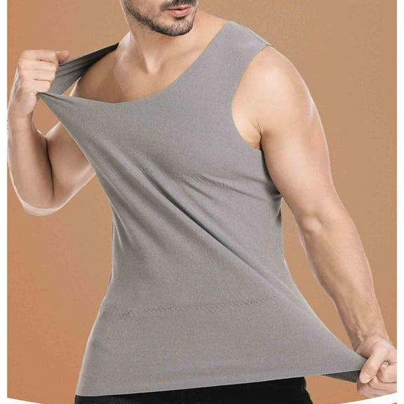 Men's Tank Tops, Seamless Undershirt with V-Neck, Breathable Moisture-Wicking Base Layer for Gym, Athletic Wear Or Everyday Layering