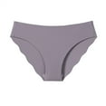 thumbnail image 4 of Clothing Cqxid525 Women's Cotton Brief Underwear Underwear for Women No Show Solid Soft Traceless Low Breathable Underwear High Waisted Purple, 4 of 4
