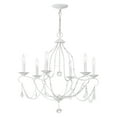 thumbnail image 2 of Livex Lighting Chesterfield Chandelier in Antique White, 2 of 8
