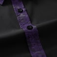 thumbnail image 4 of AZoiNM Men's Embroidered Long Sleeve Casual Shirt Loose Fit Button Down Polyester Top, 4 of 7