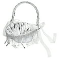 thumbnail image 1 of Cesta De Niña De Las Flores De Boda, Elegante Cesta De Flores De Boda De Diamantes De Imitación Plateada Para Accesorios De Fotografía ANGGREK S, 1 of 8