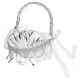 thumbnail image 4 of Cesta de flores de boda de plata, cesta de niña de flores de boda Cesta de niña de flores de boda Cesta de flores de boda Diseño exquisito, 4 of 8