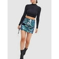 thumbnail image 2 of Caoirhny Women's Fashion Mini Skirts High Waist Sequins Skirts Spring Summer Packaged Hip Party Skirts Streetwear, 2 of 8