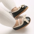 thumbnail image 3 of Baby Sweetie Infant Baby Girls Mary Jane Flats Bowknot Princess Wedding Dress Shoes Non-Slip Crib Shoes, 3 of 9