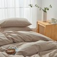 thumbnail image 4 of FACE Bedding Juego de Fundas Nórdicas de 3 Piezas 100% Algodón Lavado Funda Nórdica Lino Like, 4 of 6